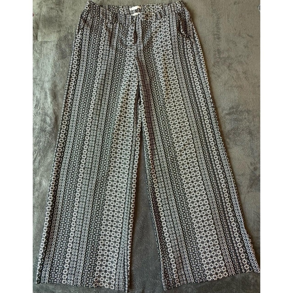 Jones New York Pants Womens Size 12 Patterned Wide Leg  Boho Chic super nice